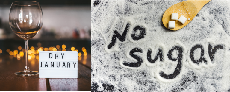 „Dry January“-keinen Alkohol, keinen Zucker, keine einfachen Kohlenhydrate